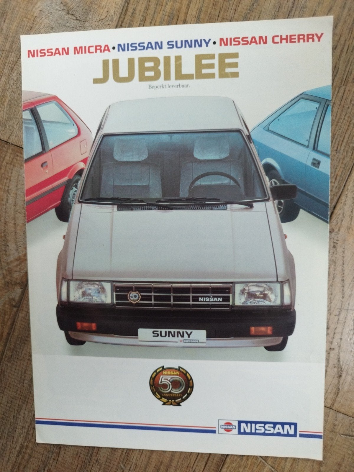 Nissan Micra Sunny Cherry Jubilee folder 1984, Ophalen of Verzenden, Zo goed als nieuw, Nissan, NISSAN