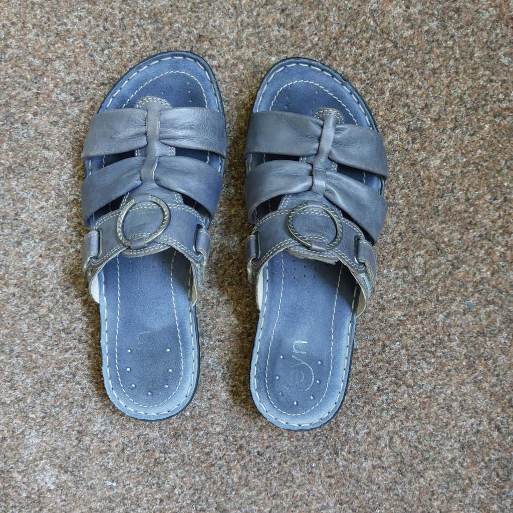 Damesslippers, Kleding | Dames, Schoenen, Slippers, Blauw, Ophalen of Verzenden, Gedragen