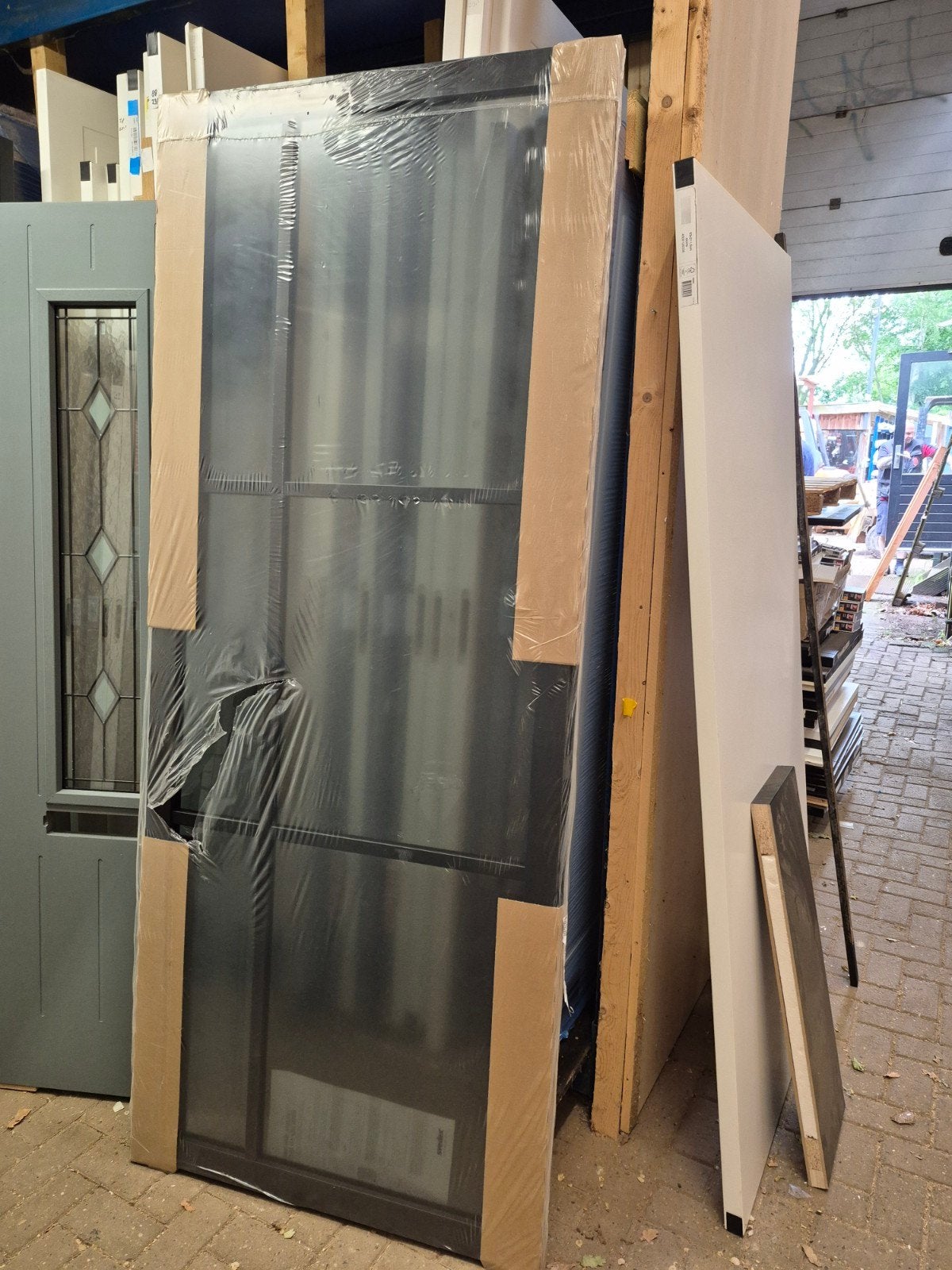93x231,5cm opdek R staallook zwart rookglas Svedex NDB906