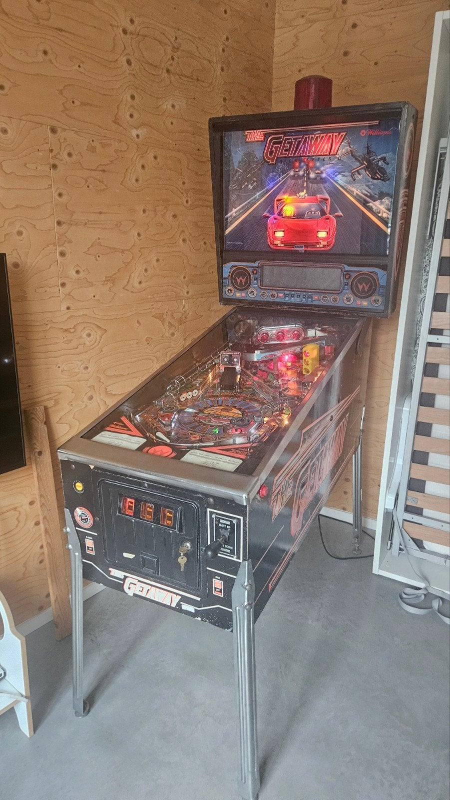 Williams The Getaway: High Speed II Flipperkast, Verzamelen, Ophalen, Gebruikt, Elektronisch, Williams