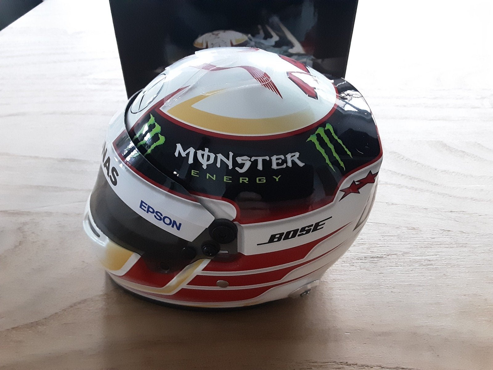 Lewis Hamilton F1 Helm Replica - Schaalmodel, Ophalen of Verzenden, Nieuw, Formule 1