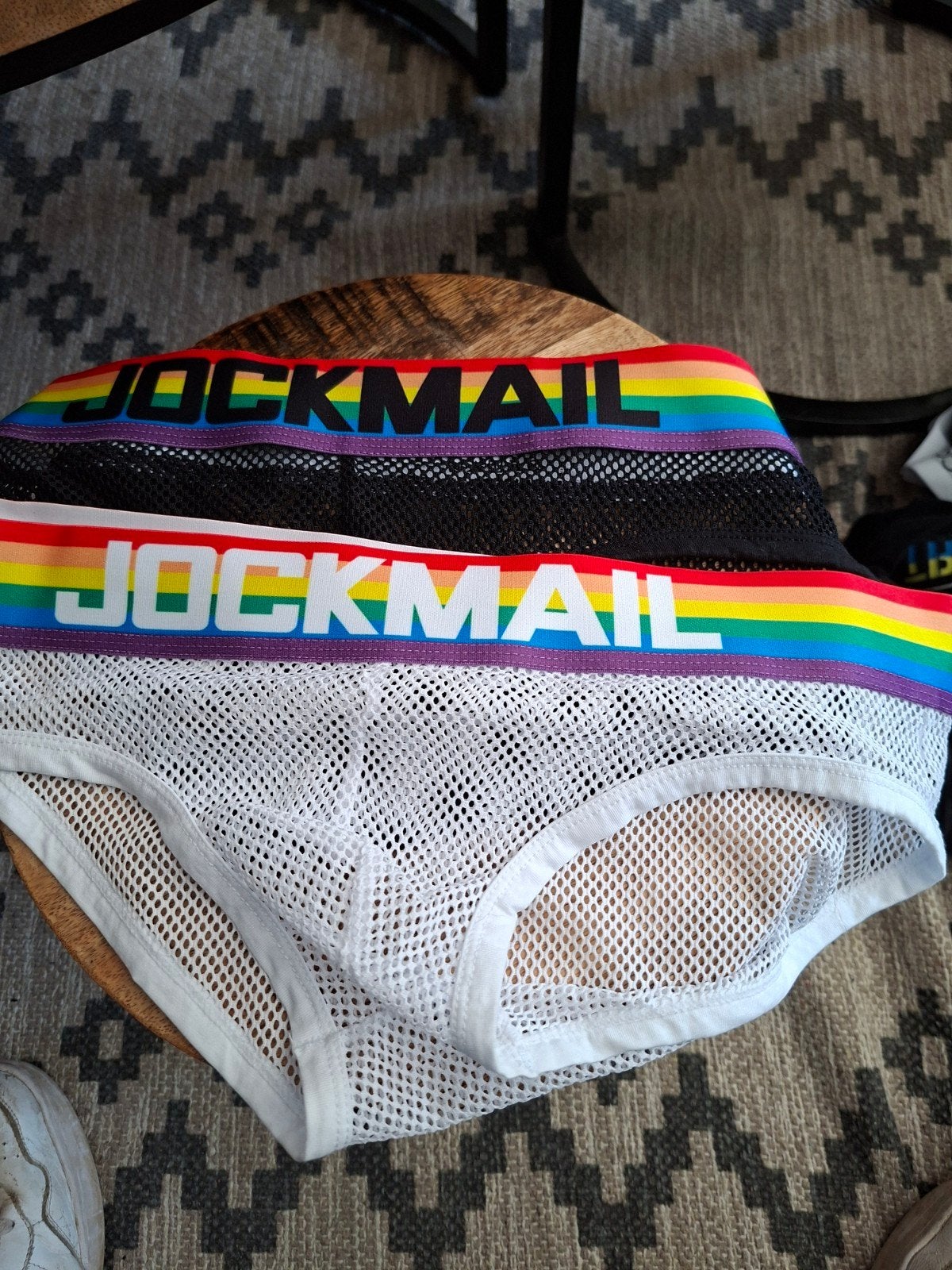 Set van 2 Jockmail sexy slips - Zwart & Wit, Ophalen, Meerkleurig, Jockmail, Slip