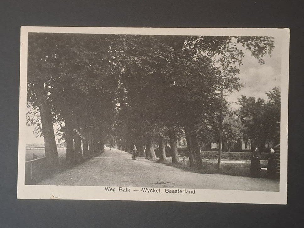 Balk Friesland Weg van Balk naar Wijckel Gaasterland 1933, Verzenden, 1920 tot 1940, Gelopen, Friesland