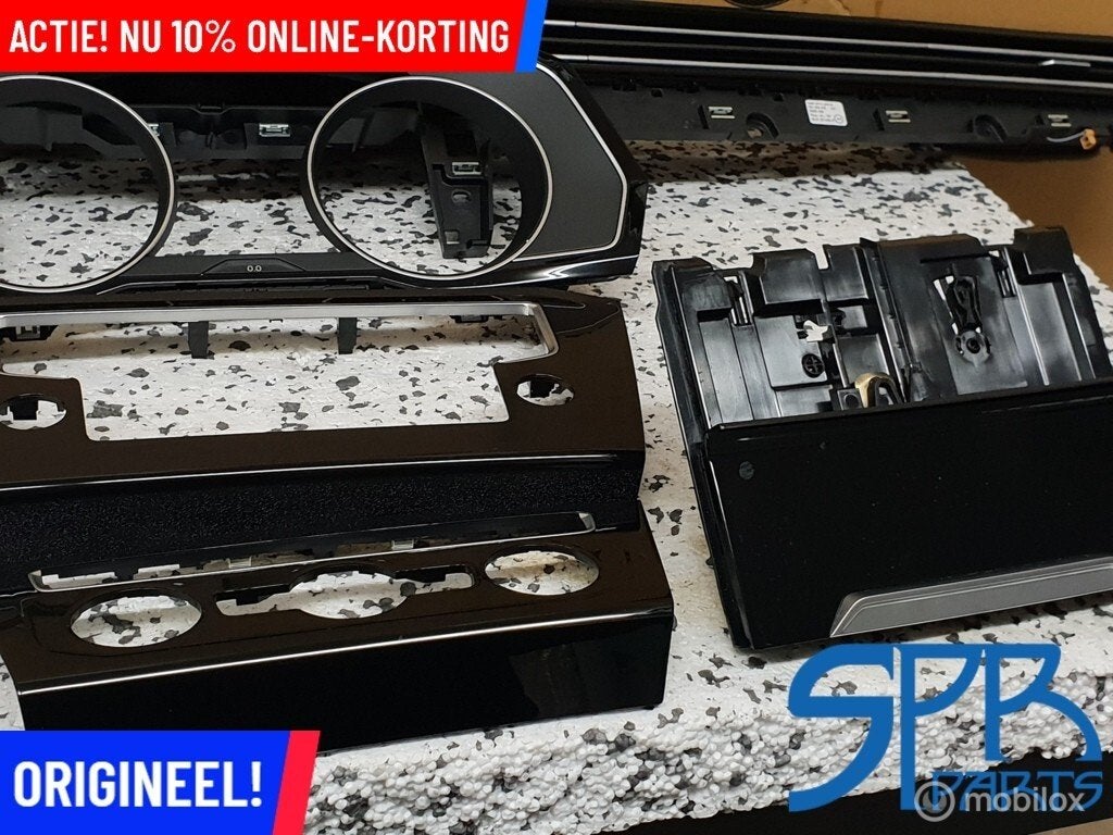 Interieurlijsten set HOOGGLANS zwart Passat CC 3G1819701A, Gebruikt, Volkswagen, Ophalen of Verzenden