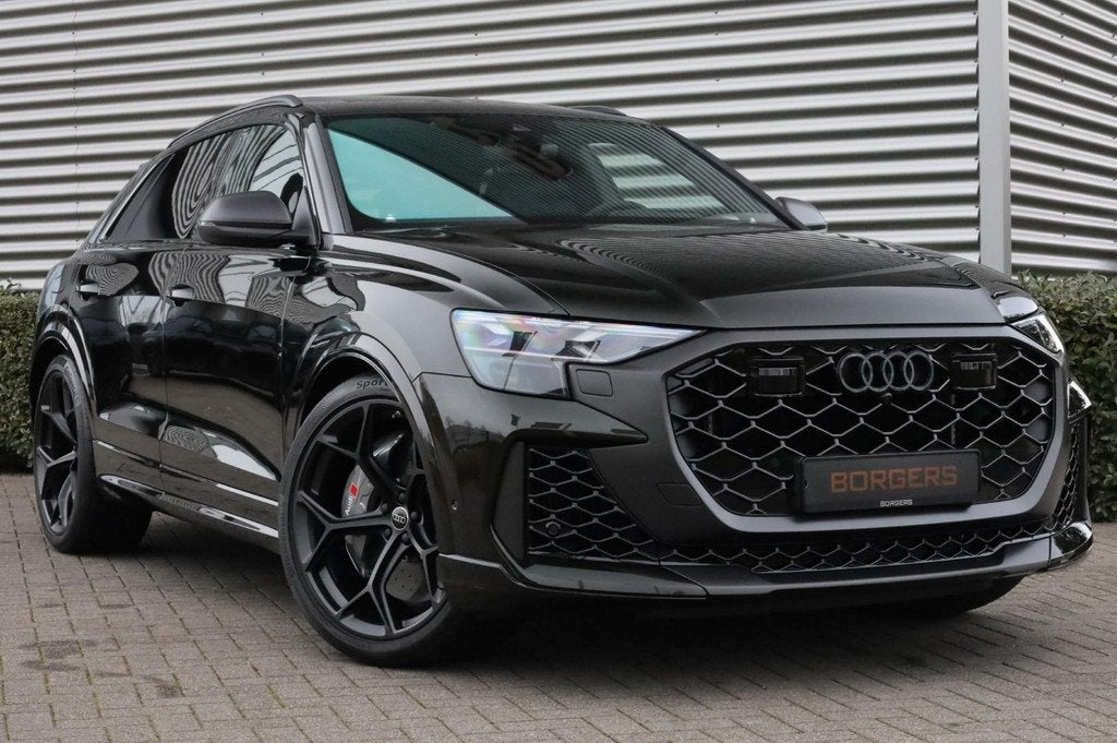 Audi RS Q8 Performance Dark Olive l Carbon l B&O3D l Sportdi, Auto's, Audi, Gebruikt, Euro 6, Adaptive Cruise Control, Leder