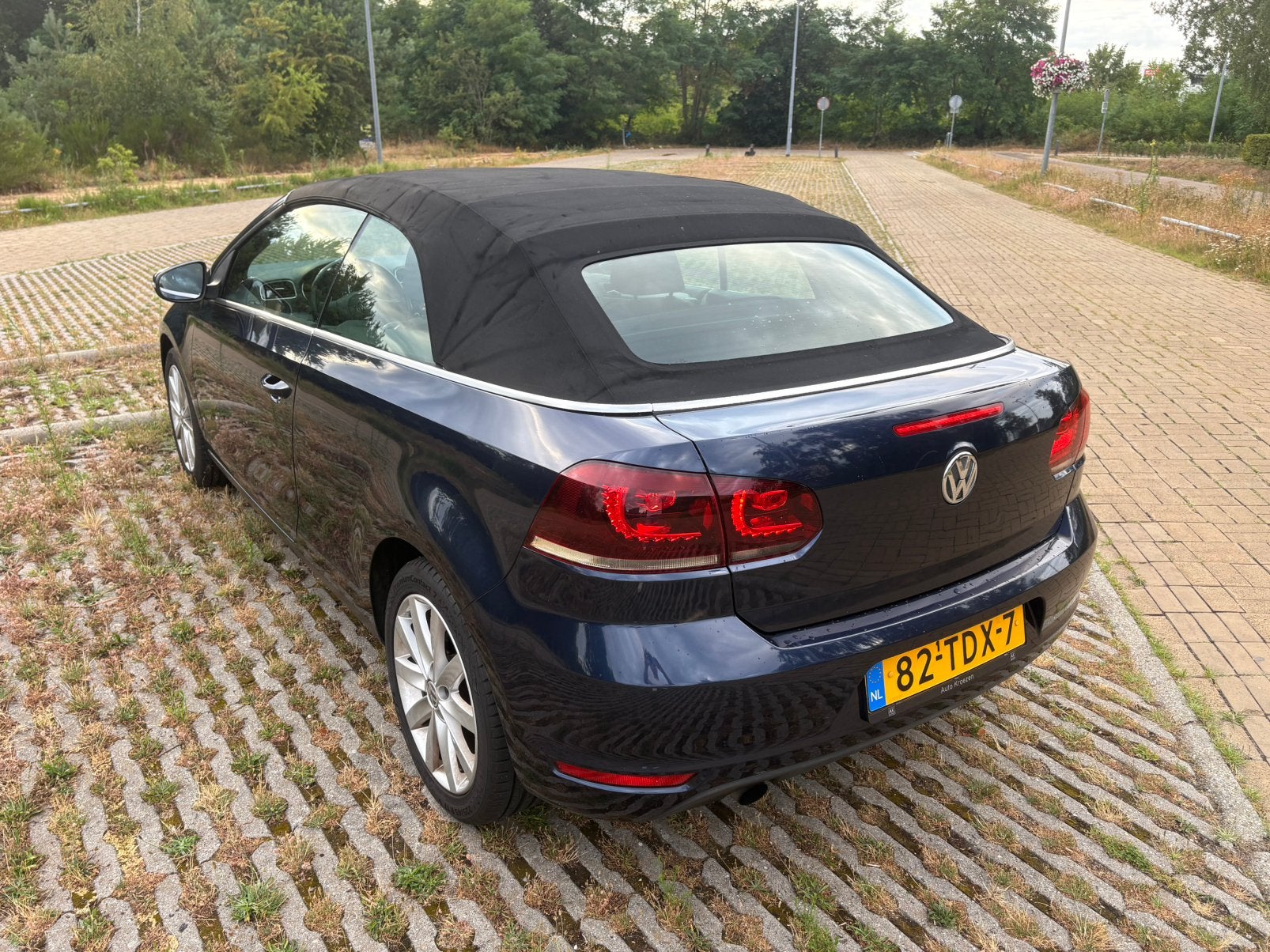 Volkswagen Golf 1.2 TSI 77KW BMT Cabrio 2012 Blauw, Auto's, Voorwielaandrijving, Stof, 1321 kg, Zwart