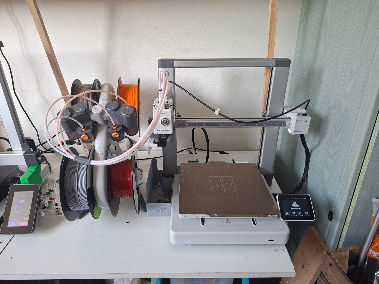 Bambu Lab A1 3D-printer met AMS Lite - Zo goed als nieuw, Computers en Software, 3D Printers, Zo goed als nieuw, Filament, Ingebouwde Wi-Fi