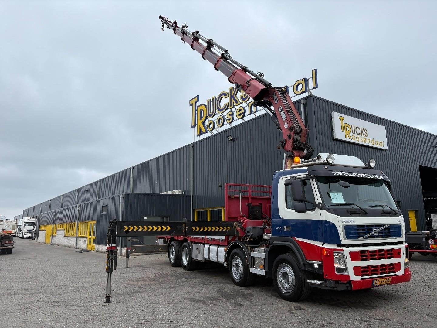 Volvo FM 400 + HIAB 800 HIPRO E-7 + 8X2 + EURO 5 TR1856, Automaat, Euro 5, Overige kleuren, Origineel Nederlands