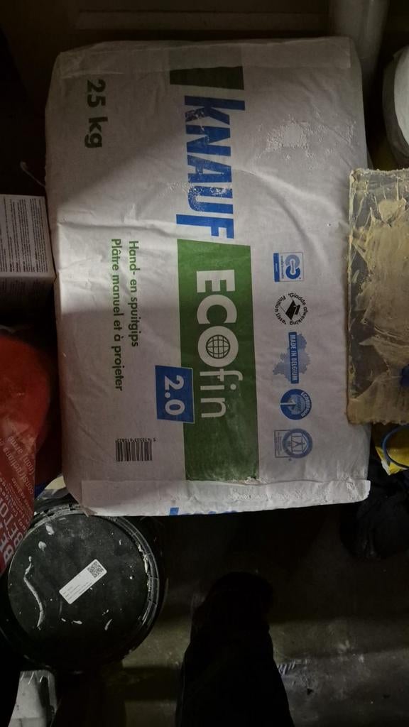 2 nieuwe zakken Knauf ECOfin 2.0 stuc (25 kg per zak), Ophalen, Nieuw