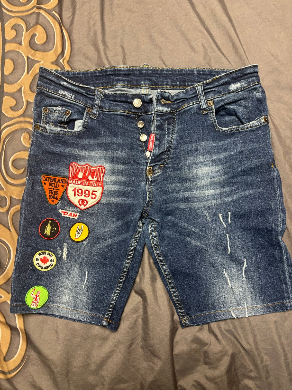 Dsquared2 Jeans Shorts - Stoere Denim Korte Broek, Kleding | Heren, Spijkerbroeken en Jeans, Ophalen of Verzenden, Zo goed als nieuw