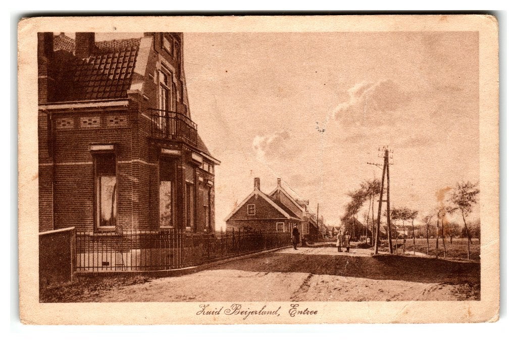 Zuid-Beijerland, Entree, Verzenden, 1920 tot 1940, Gelopen, Zuid-Holland