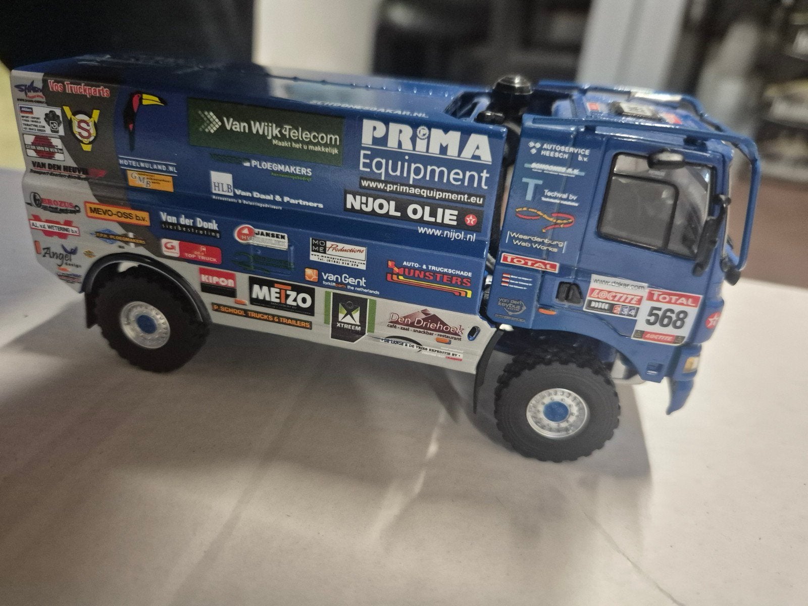 Daf Rally Truck Model - Schoones 568, Hobby en Vrije tijd, Overige merken, 1:32 tot 1:50, Ophalen of Verzenden, Zo goed als nieuw
