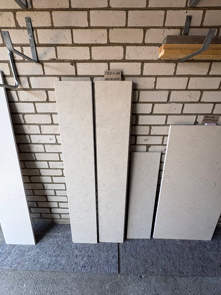 Vensterbank marmer crème marfile voor maken vensterbanken., Overige materialen, Raamkozijn, Nieuw, Minder dan 75 cm