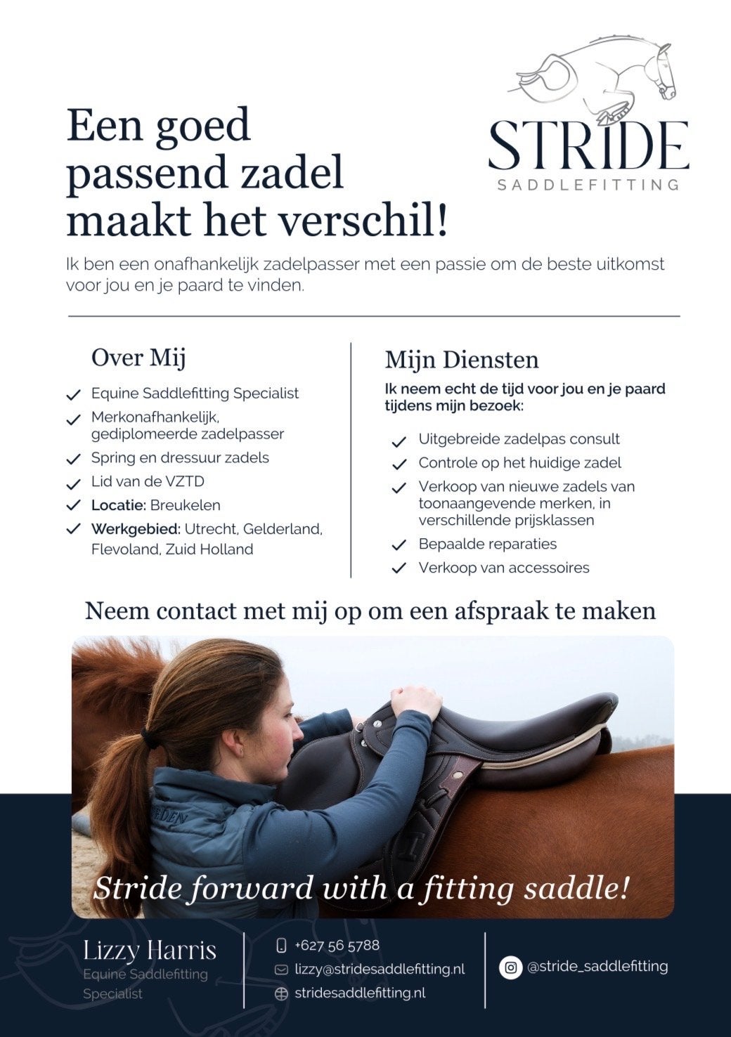 Ben je opzoek naar een gecertificeerde zadelpasser?