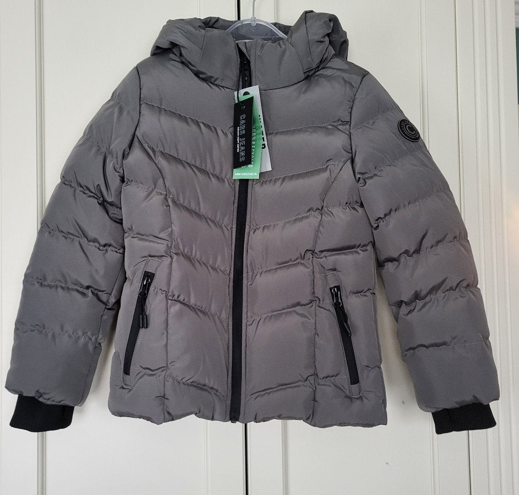 Nieuw! Cars jeans winterjas, grijs, meisje, maat 128, Kinderen en Baby's, Kinderkleding | Maat 128, Meisje, Nieuw, Ophalen of Verzenden