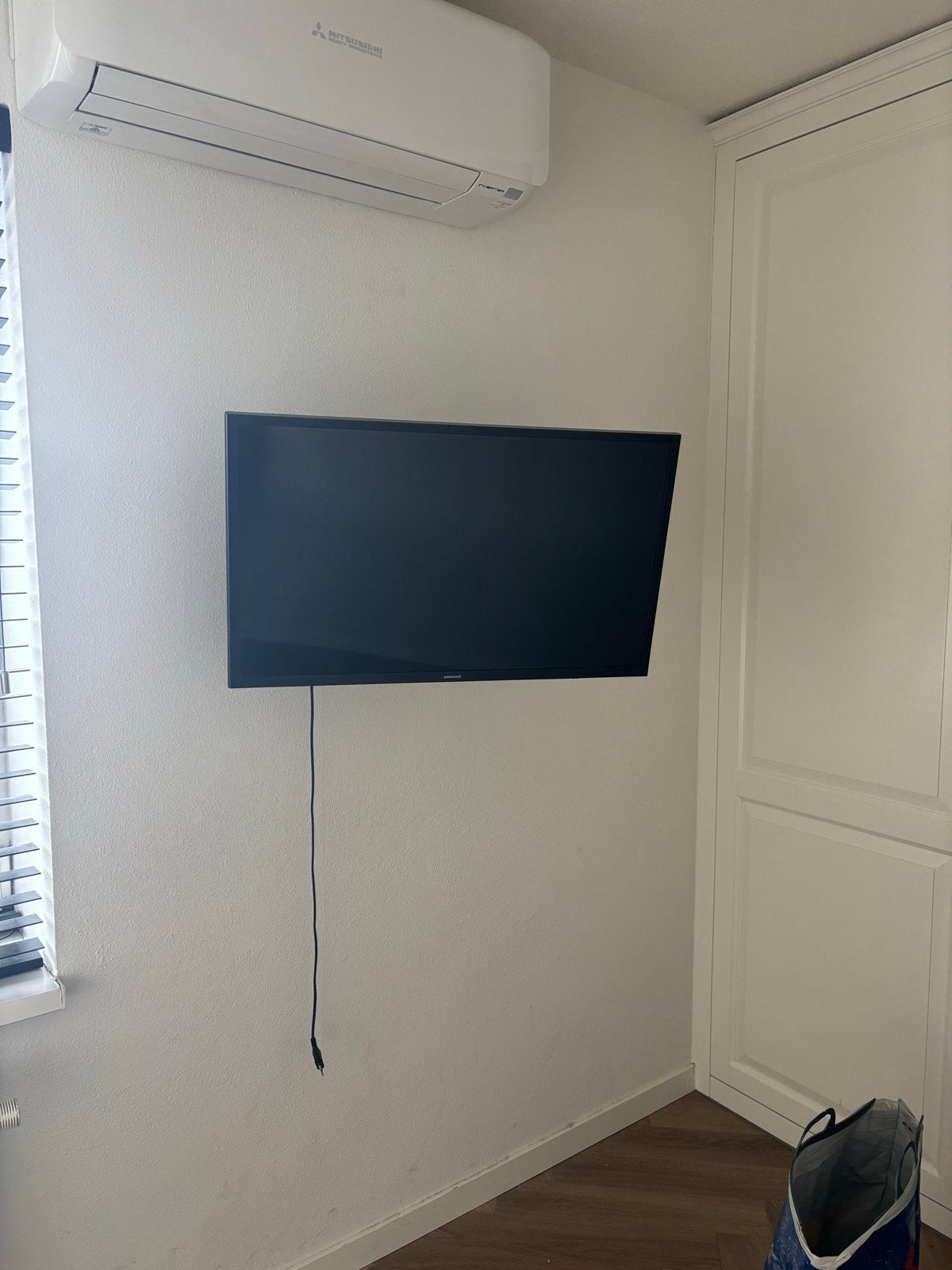 Samsung TV met muurbeugel, Audio, Tv en Foto, Ophalen, Gebruikt, Samsung