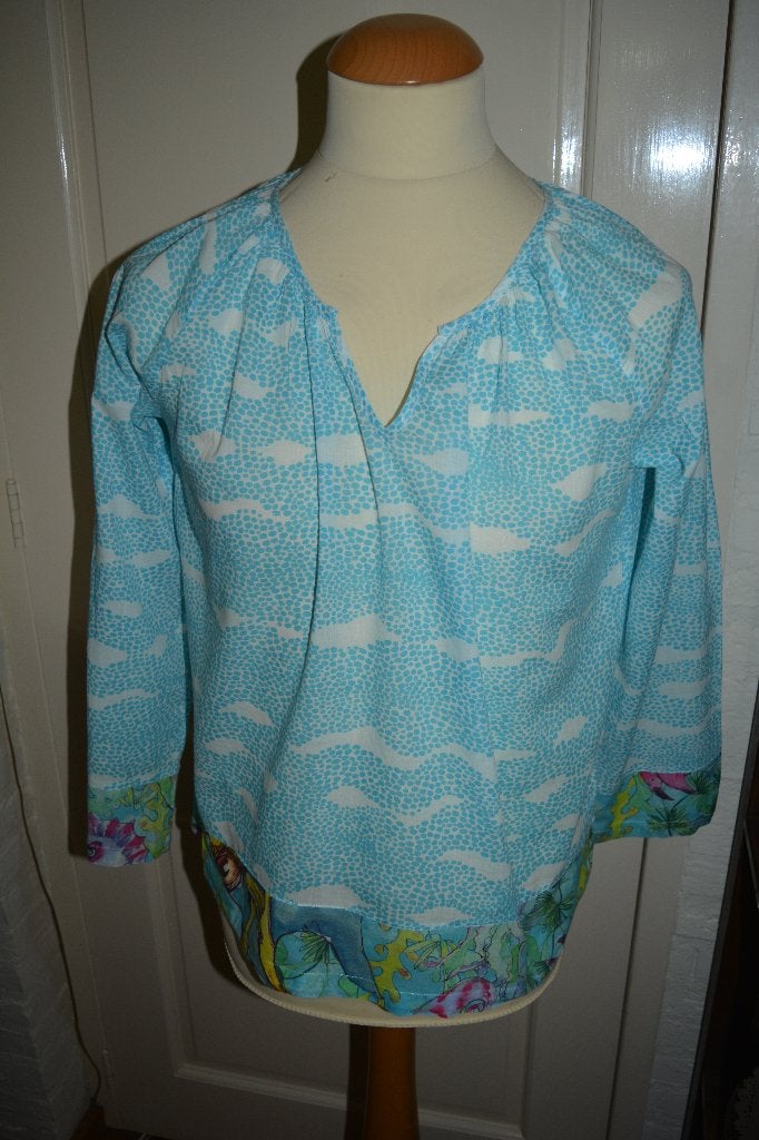 Soul Kathrine, leuke luchtige blouse, mt 42/44, Blauw, Maat 42/44 (L), Ophalen of Verzenden, Zo goed als nieuw