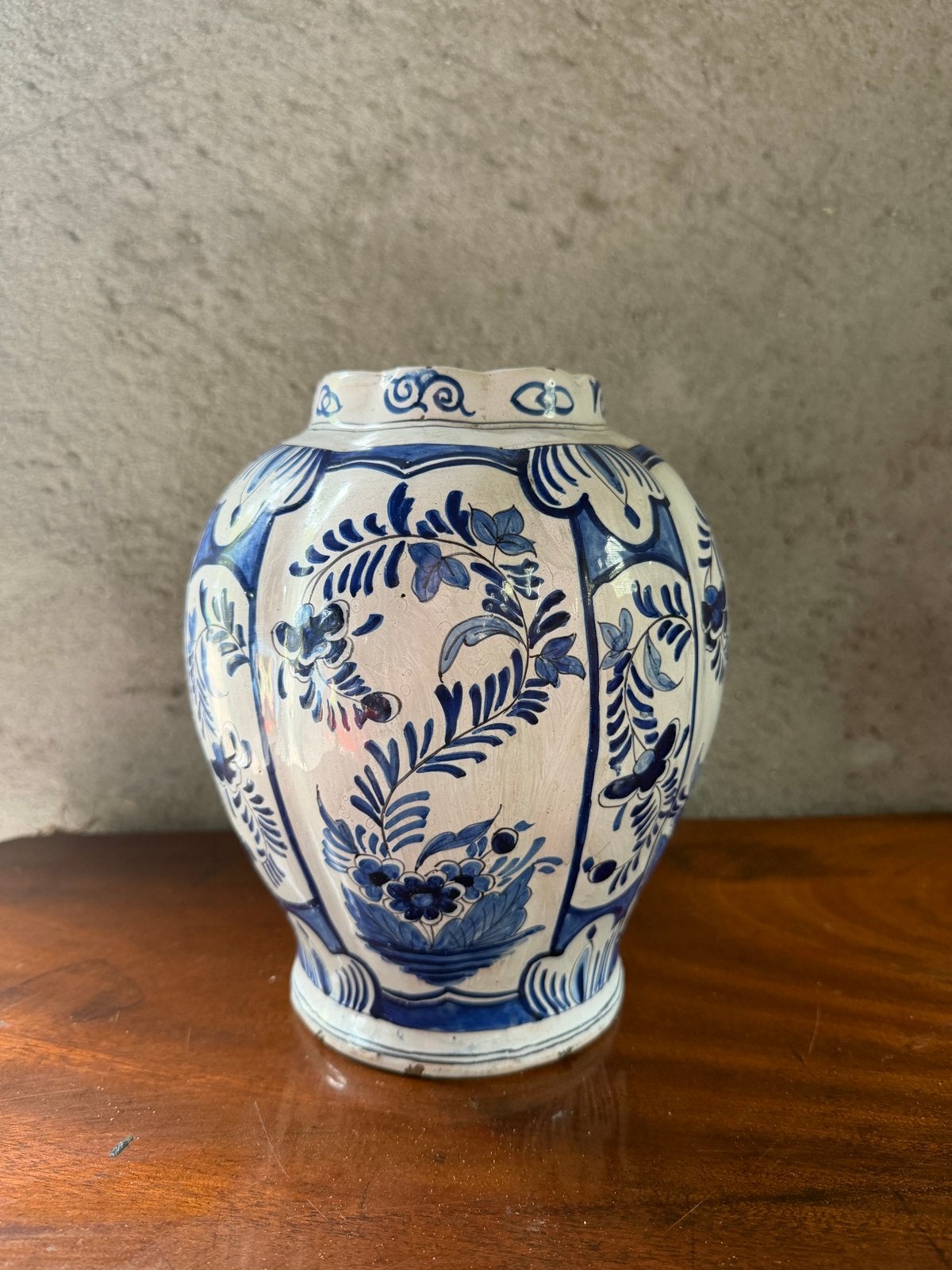 Antieke Delfts Blauwe Gemberpot - Handgeschilderd Van Duijn, Antiek en Kunst, Ophalen of Verzenden