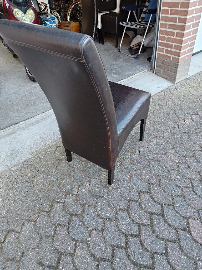 Gratis eetkamer stoelen, Huis en Inrichting, Stoelen, Gebruikt, Vijf, Zes of meer stoelen, Kunststof, Ophalen