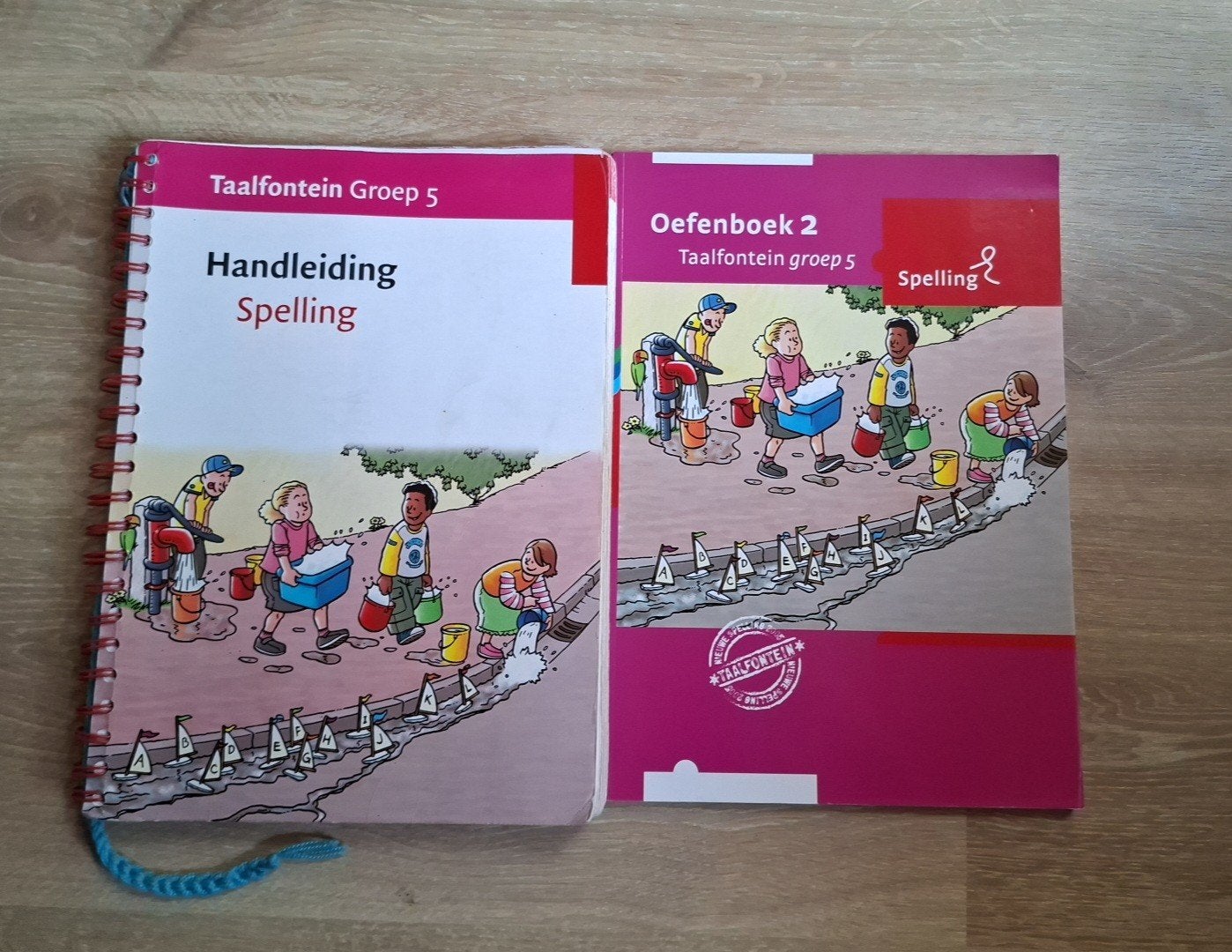 Taalfontein Handleiding Spelling en Oefenboek groep 5, Ophalen of Verzenden, Zo goed als nieuw, Overige niveaus, Nederlands