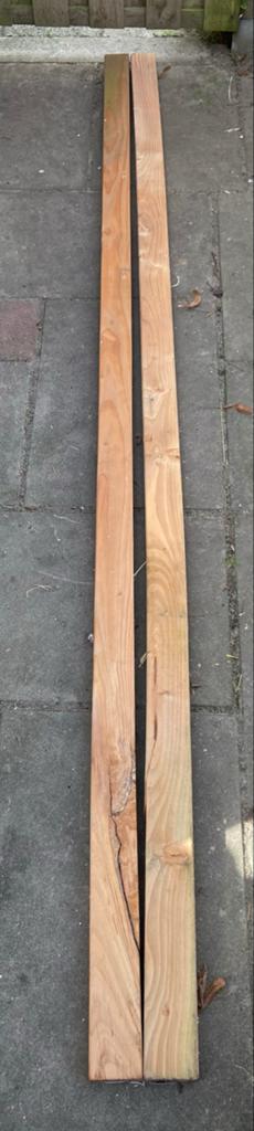 Douglas Regel 4,5x7x250cm (ongebruikt), Doe-het-zelf en Verbouw, Hout en Planken, Ophalen, 25 tot 50 mm, Nieuw, 200 tot 250 cm