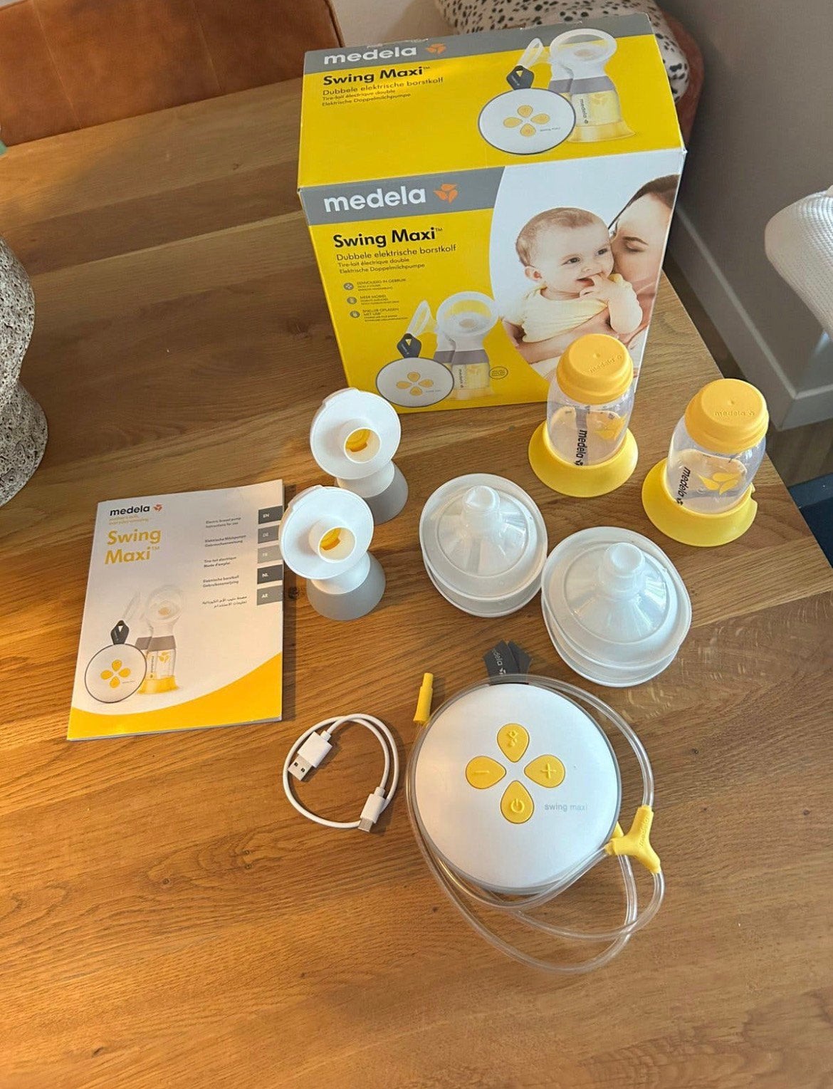 Medela borstkolf Swing Max, Ophalen, Zo goed als nieuw, Borstkolf