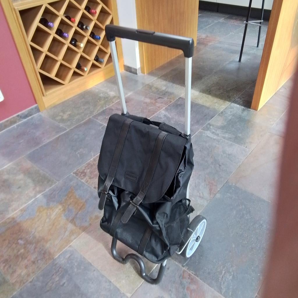 Boodschappentrolley, Ophalen, Zo goed als nieuw, Zwart, 30 cm of meer