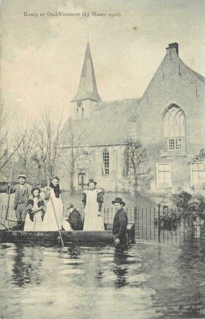 378-353-039 Oud Vossemeer Ramp 1906, Ophalen of Verzenden, Voor 1920, Zeeland