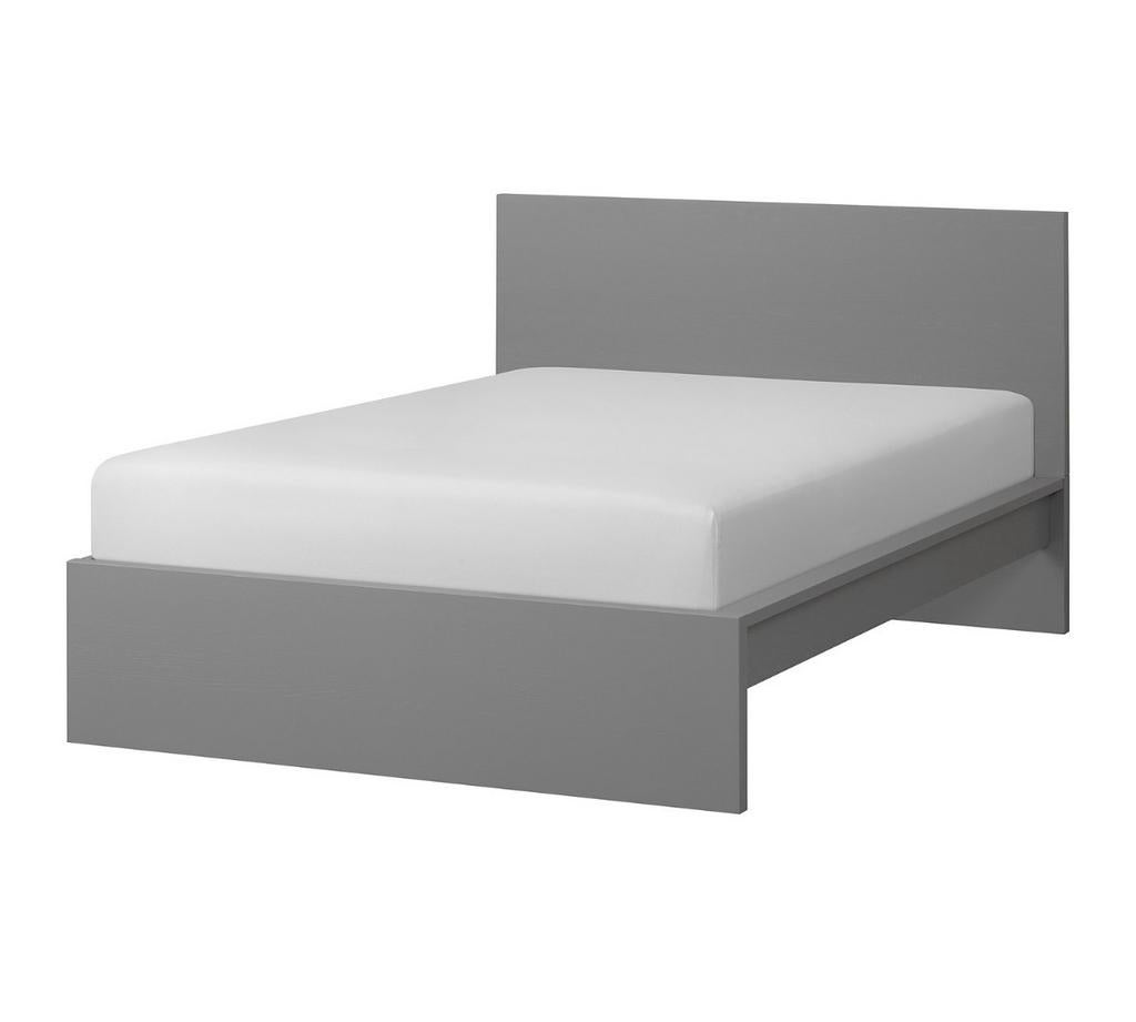 Gezocht! Malm grijs bed 1.40 breed., Huis en Inrichting, Slaapkamer | Bedden, Ophalen, 140 cm, Zo goed als nieuw, Twijfelaar