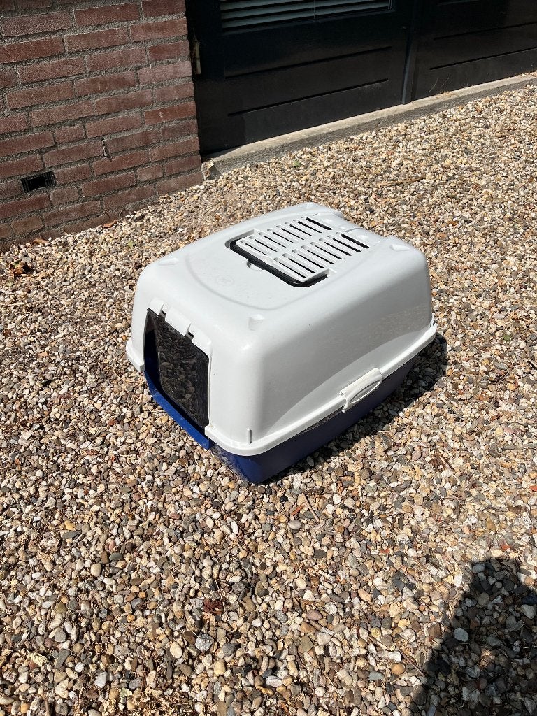 kattenbak, Dieren en Toebehoren, Kattenbakken, Ophalen, Zo goed als nieuw, Gesloten
