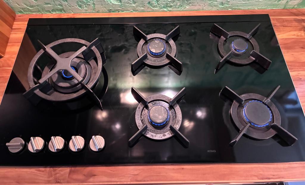 ATAG Magna Gaskookplaat 90cm met digitale timer per zone, Ophalen, Zo goed als nieuw, Inbouw, Gas