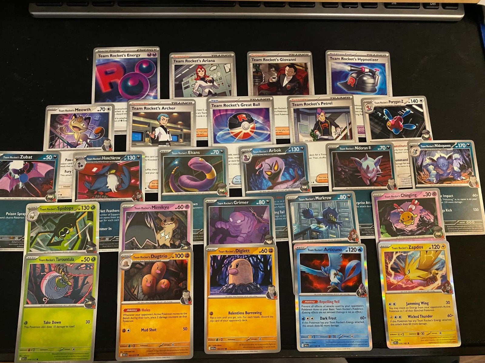 Pokémon Team Rocket - 25 kaarten, Ophalen of Verzenden, Zo goed als nieuw, Meerdere kaarten