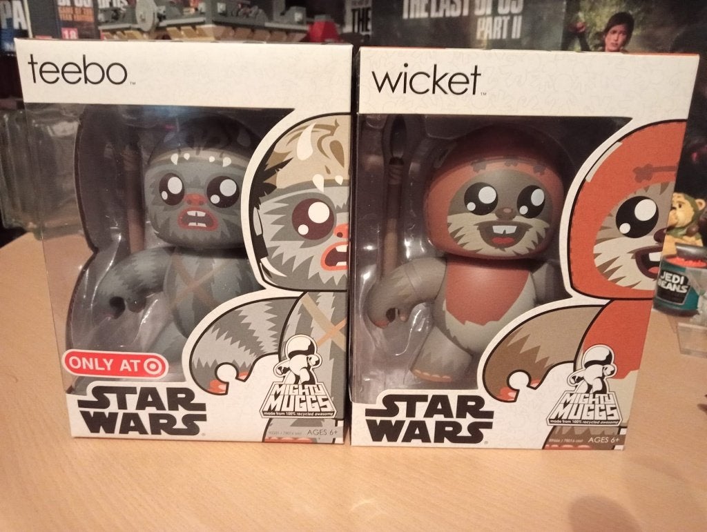 Star Wars Mighty Muggs Teebo & Wicket Ewok Actiefiguren, Ophalen of Verzenden, Nieuw, Actiefiguurtje