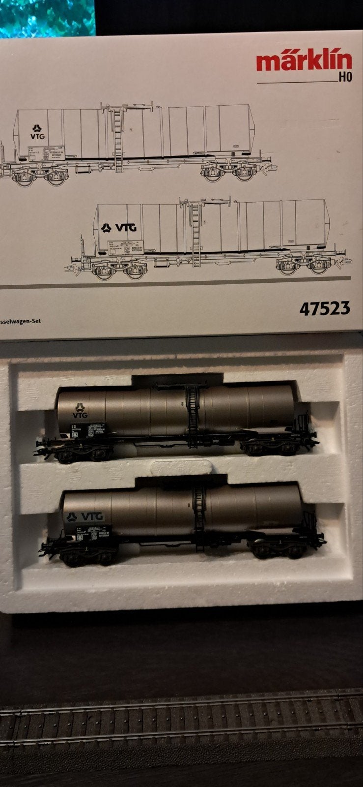 Märklin H0 47523 NS Kesselwagen-Set VTG, Wisselstroom, Wagon, Ophalen of Verzenden, Zo goed als nieuw