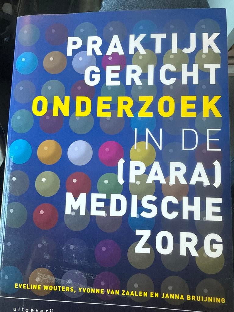 Praktijkgericht onderzoek in de (para)medische zorg, Boeken, Ophalen of Verzenden, Gamma, Zo goed als nieuw, HBO