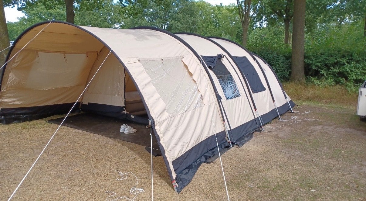 Z.g.a.n. Obelink Familia 6 tent inclusief karretje., Ophalen, Meer dan 6