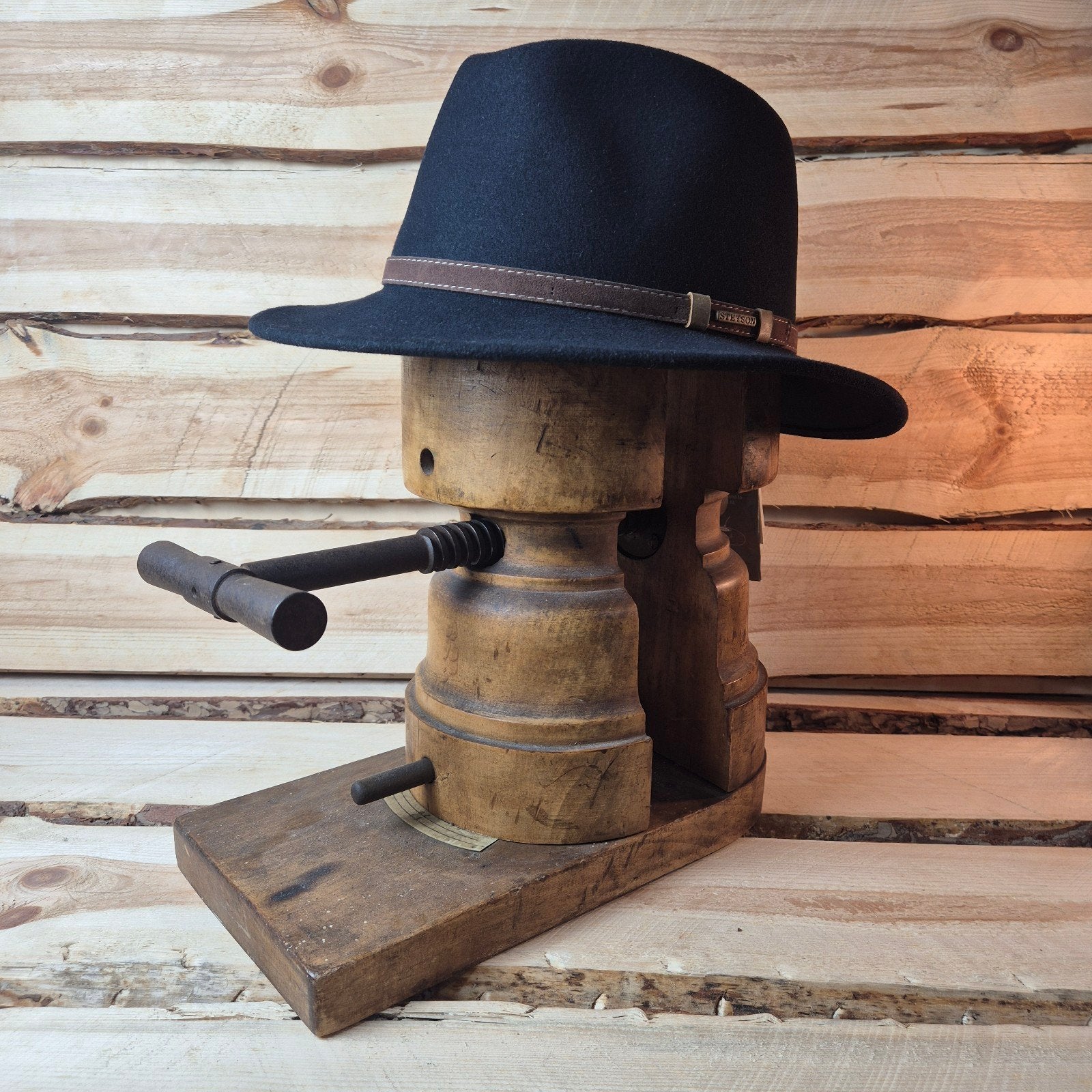 Stetson Traveller Fedora - Zwart & Blauw - Vitafelt - 60/61, 60 cm (XL, 7½ inch) of meer, Stetson, Hoed, Nieuw