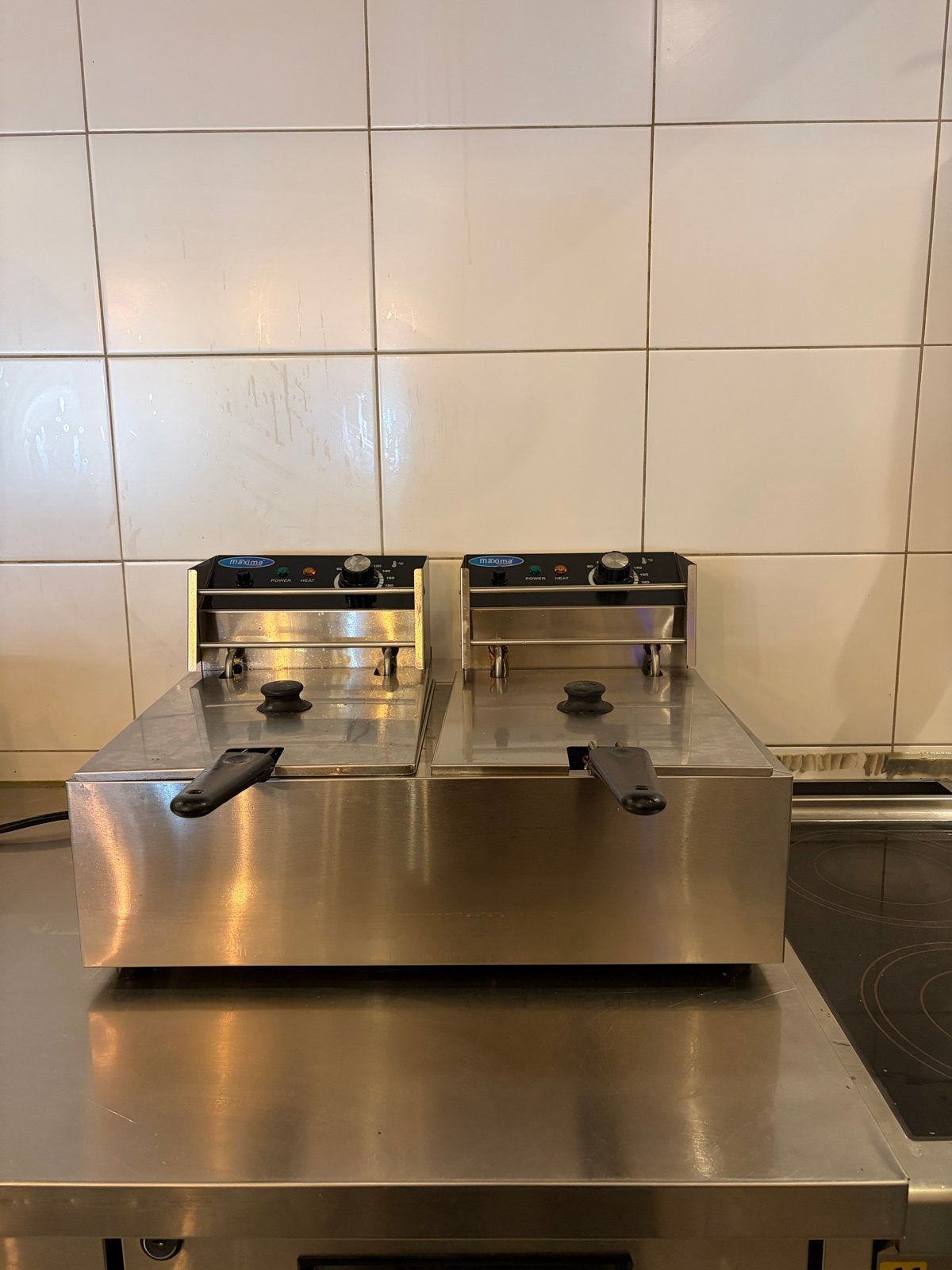 Professionele dubbele friteuse - Horeca kwaliteit, Ophalen, Gebruikt