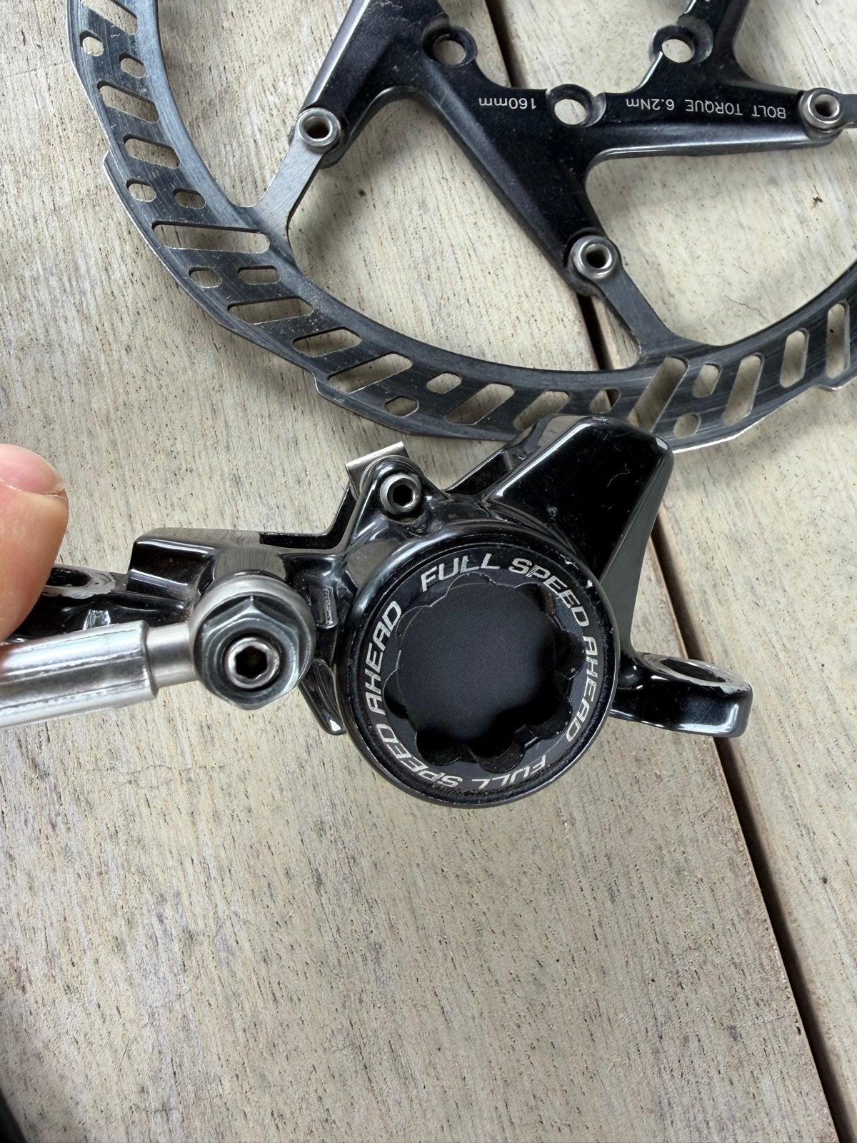FSA Afterburner MTB Remset (voor + achter) 160mm Remschijven, Fietsen en Brommers, Ophalen of Verzenden, Gebruikt, Mountainbike