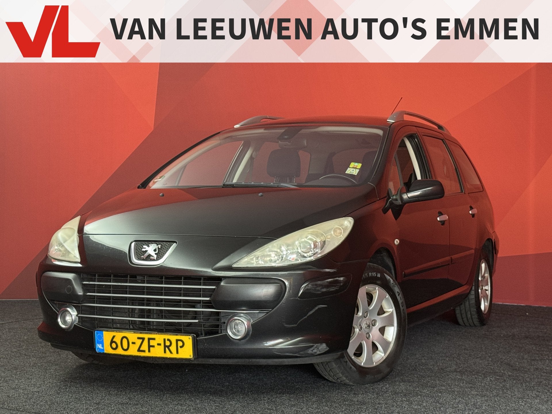 Peugeot 307 SW 1.6-16V Premium | Clima | Trekhaak | Cruise, Auto's, Stof, Gebruikt, Zwart, 4 cilinders