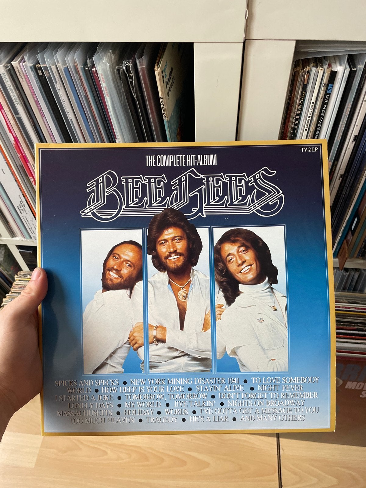 Bee Gees - The Complete Hit-Album (TV-2-LP), Gebruikt, Pop, Ophalen of Verzenden, 12 inch