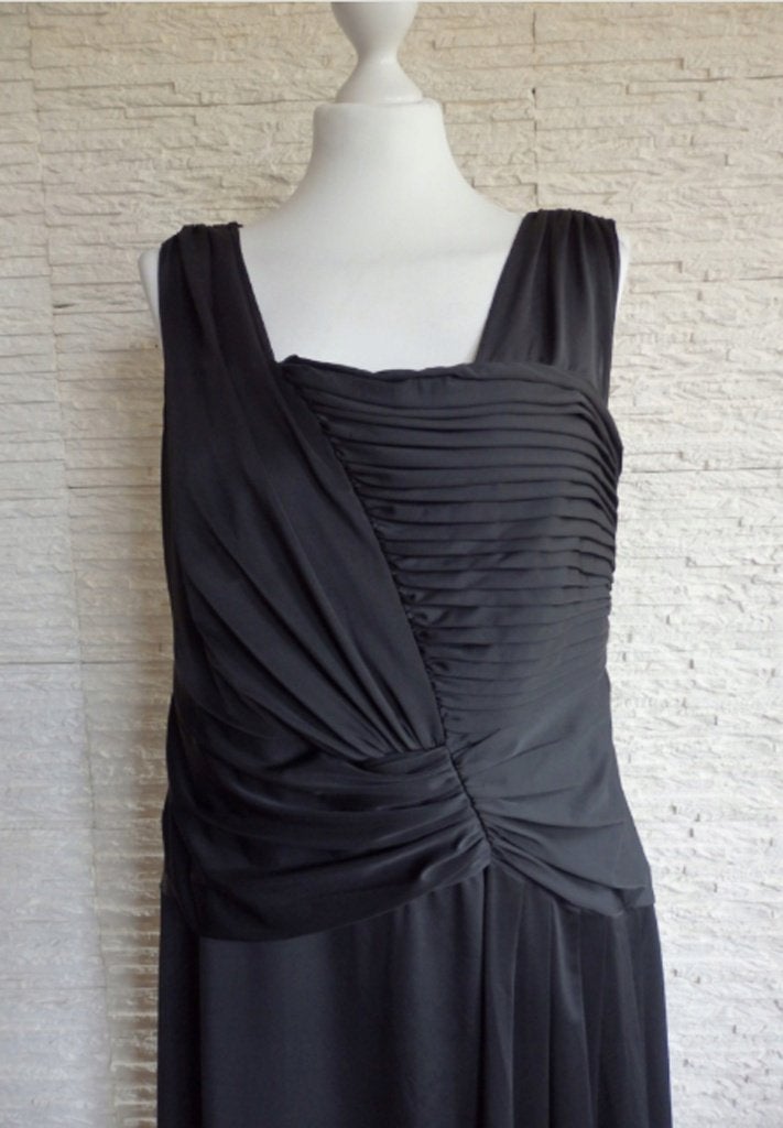 Cocktailjurk zwart Ulla Popken maat 46 Nieuw A53., Zwart, Maat 46/48 (XL) of groter, Nieuw, Ophalen of Verzenden