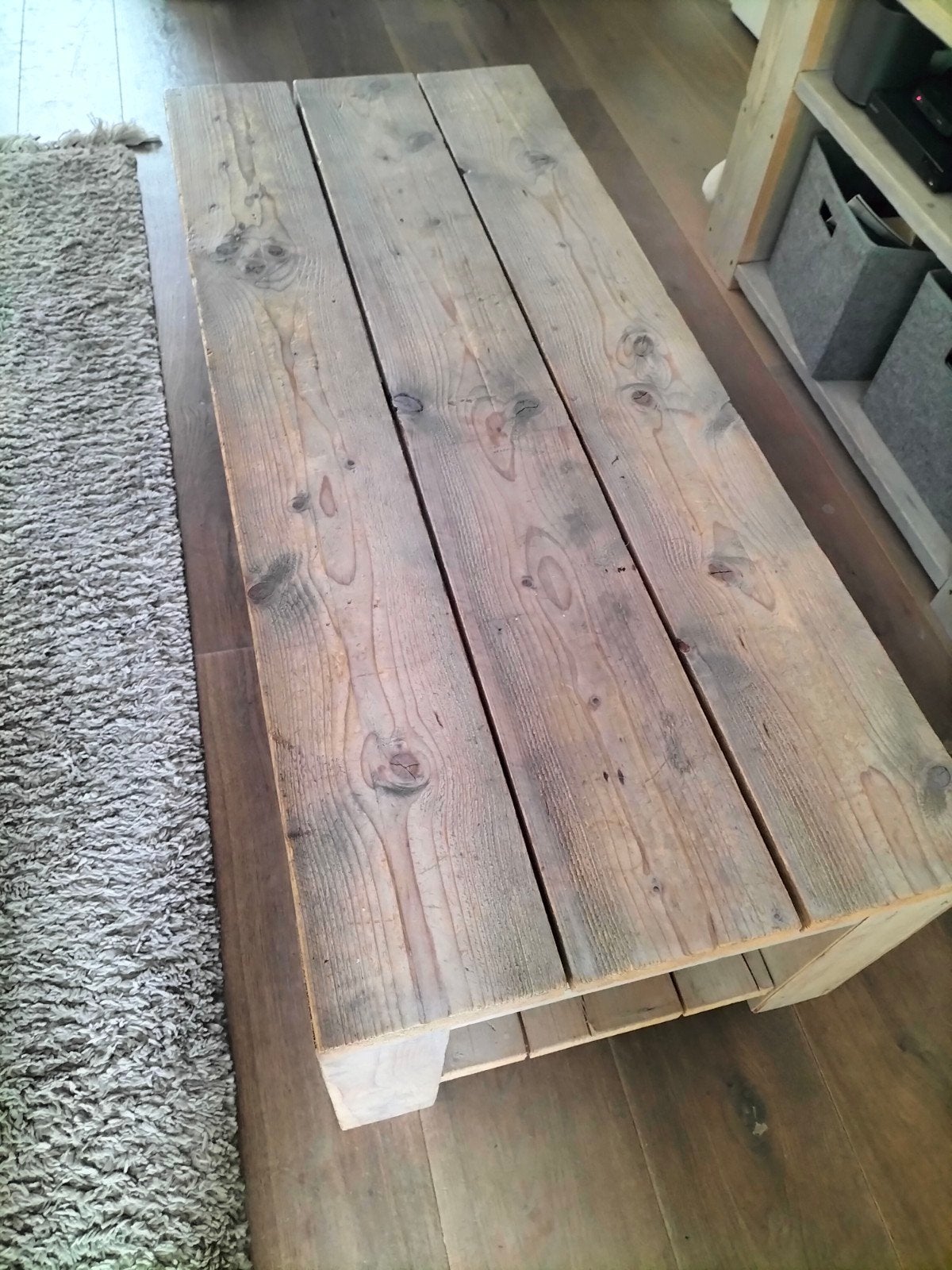 Te koop: salontafel steigerhout, Huis en Inrichting, Ophalen, Gebruikt, 100 tot 150 cm, 50 tot 100 cm