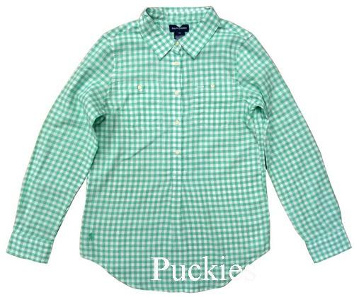Maat 110 Groen/wit geruite Ralph LAUREN blouse NIEUW, Meisje, Overhemd of Blouse, Nieuw, Ophalen of Verzenden