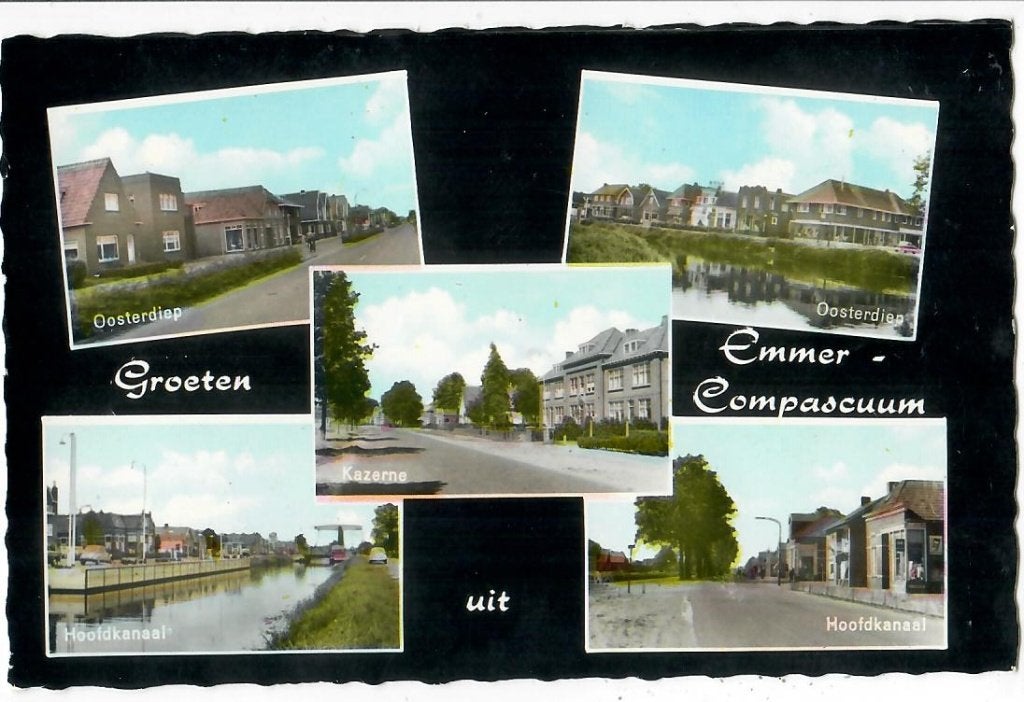 Groeten uit Emmer-Compascuum (2), Verzamelen, Ansichtkaarten | Nederland, Verzenden, 1960 tot 1980, Ongelopen, Drenthe