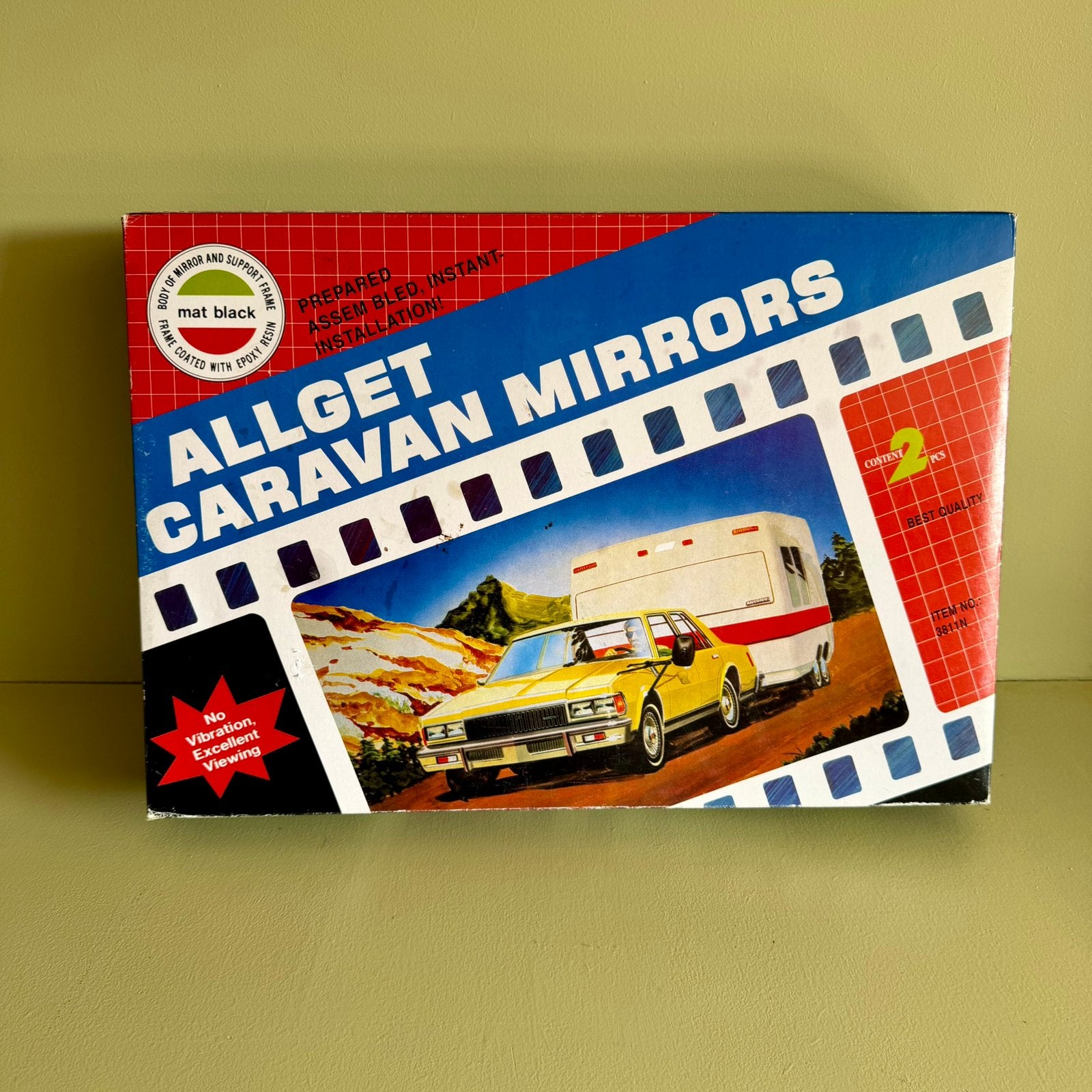 Set vintage NOS caravanspiegels in de originele verpakking, Auto-onderdelen, Ophalen of Verzenden, Nieuw, Oldtimer onderdelen