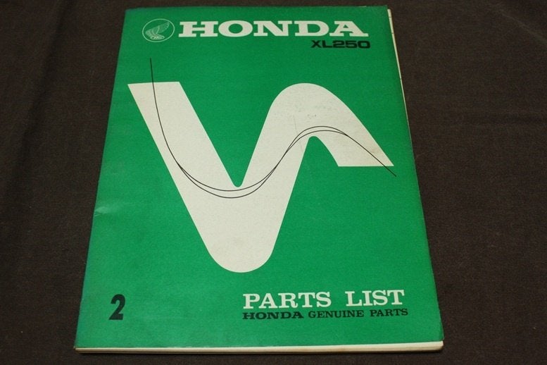 Honda XL250 1973 motorcycle parts list XL 250, Ophalen of Verzenden, Honda