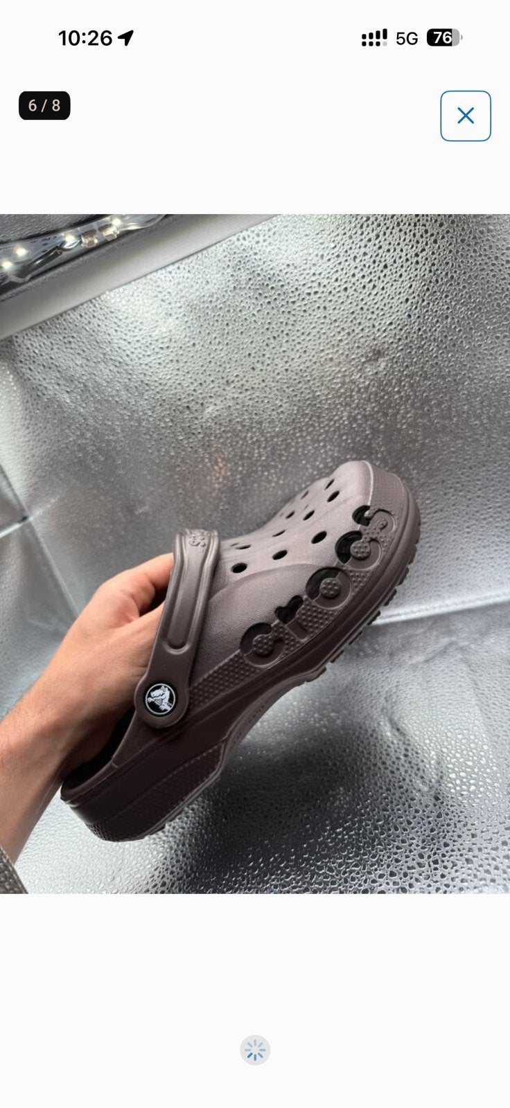 Bruin crocs, Ophalen of Verzenden, Zo goed als nieuw