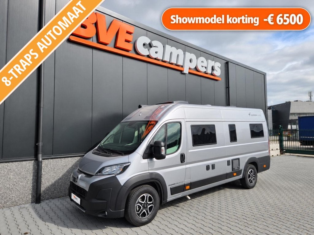 Clever Runner 640 Hefbed 180pk Maxi Full P, Buscamper of Camperbus, Ringverwarming, Tot en met 2, 6 tot 7 meter