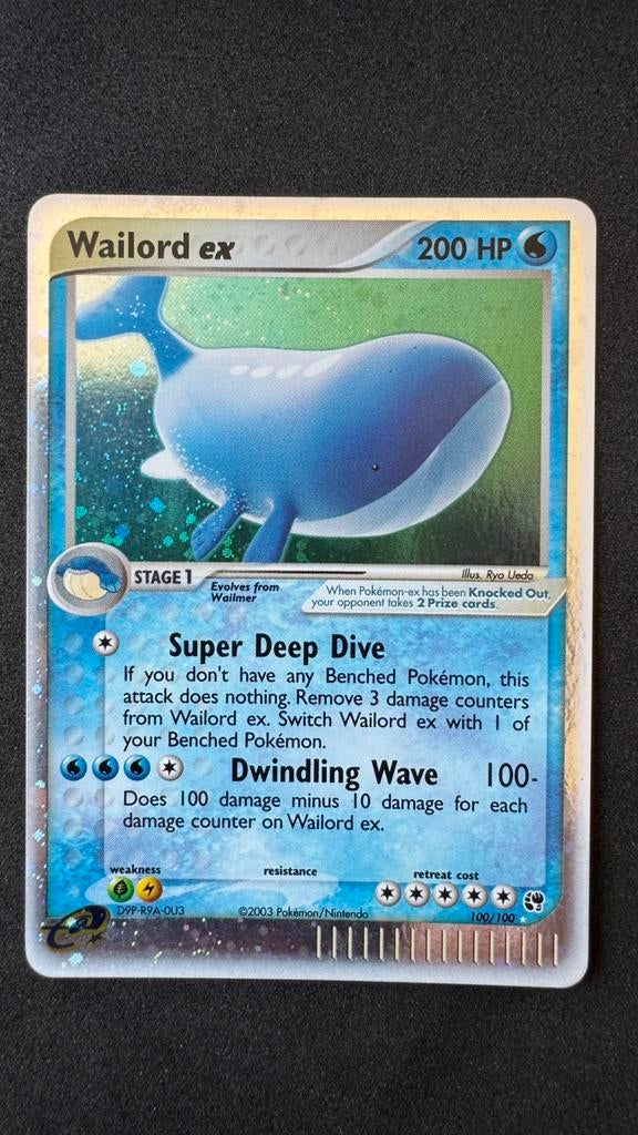 Wailord ex 100/100, Ophalen of Verzenden, Gebruikt